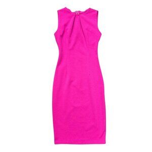 Barbiecore hot pink sleeveless bodycon dress 💗 Size S